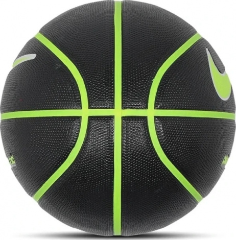 Баскетбольний м'яч Nike EVERYDAY PLAYGROUND 8P DEFLATED чорно-салатово-білий
