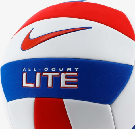 Волейбольний м'яч Nike ALL COURT LITE VOLLEYBALL DEFLATED біло-червоно-синій