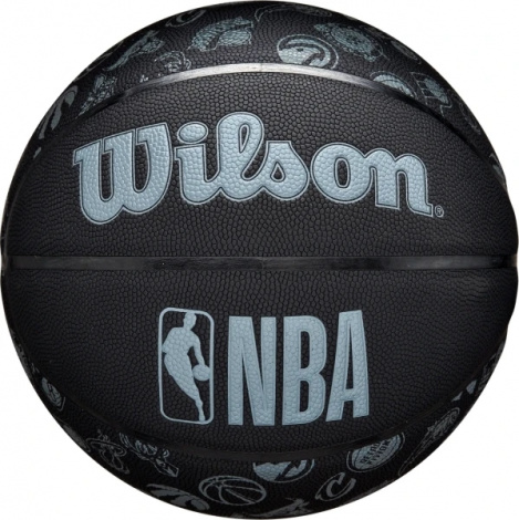 Баскетбольный мяч Wilson NBA ALL TEAM черно-голубой