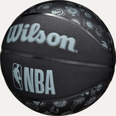 Баскетбольный мяч Wilson NBA ALL TEAM черно-голубой