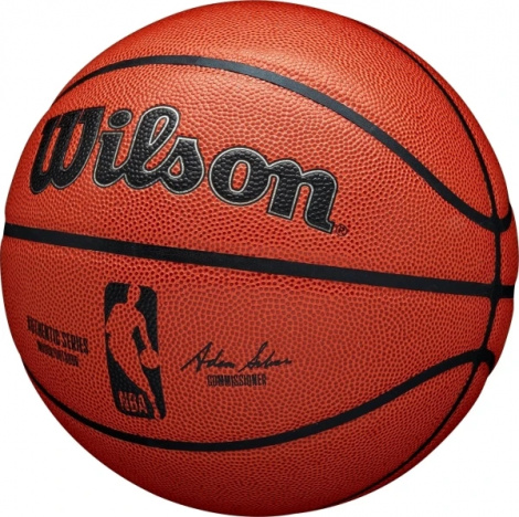 Баскетбольний м'яч Wilson NBA AUTHENTIC INDOOR OUTDOOR червоний