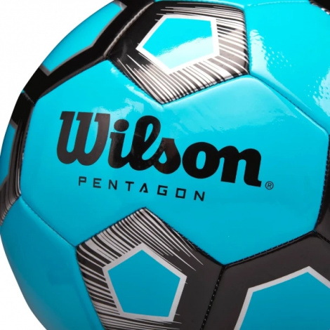 Футбольний м'яч Wilson PENTAGON блакитно-чорний