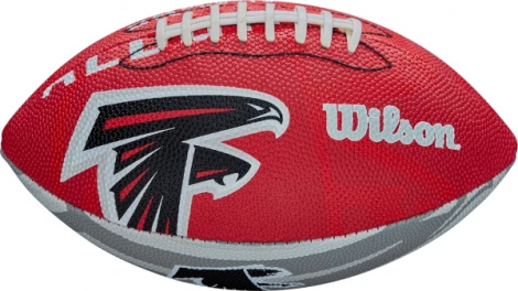 Мяч для американского футбола Wilson NFL JR THROWBACK FB 32 TEAM LOGO FB ATLANTA FALCONS красно-серый