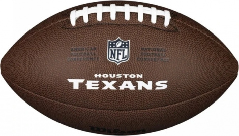 Мяч для американского футбола Wilson NFL LICENSED BALL HOUSTON TEXANS темно-коричневый