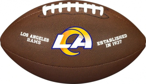 М'яч для американського футболу Wilson NFL LICENSED BALL LOS ANGELES RAMS темно-коричневий