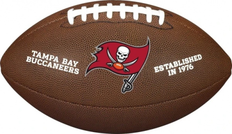Мяч для американского футбола Wilson NFL LICENSED BALL TAMPA BAY BUCCANEERS темно-коричневый