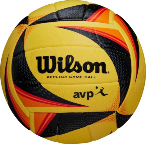 Мяч для пляжного волейбола Wilson AVP OPTX REPLICA желто-черно-красный