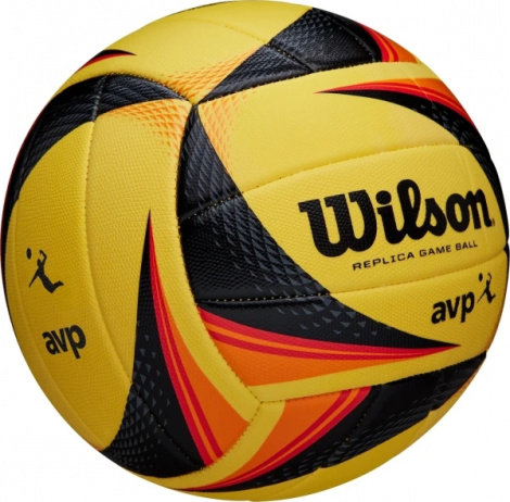 Мяч для пляжного волейбола Wilson AVP OPTX REPLICA желто-черно-красный