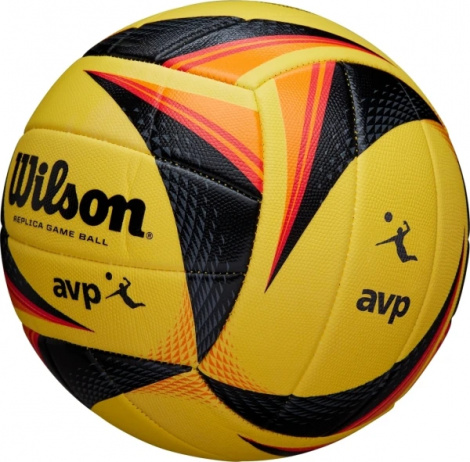 Мяч для пляжного волейбола Wilson AVP OPTX REPLICA желто-черно-красный