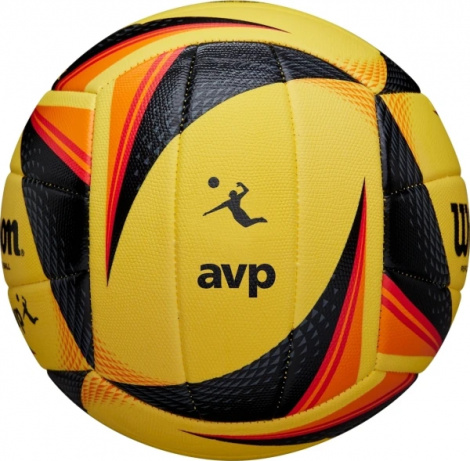 Мяч для пляжного волейбола Wilson AVP OPTX REPLICA желто-черно-красный