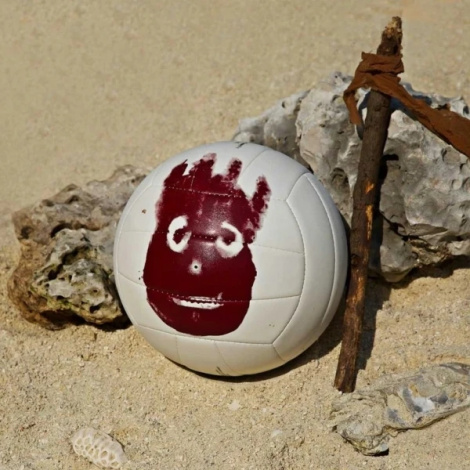 Волейбольный мяч Wilson MR WILSON CASTAWAY SS13 бело-красный