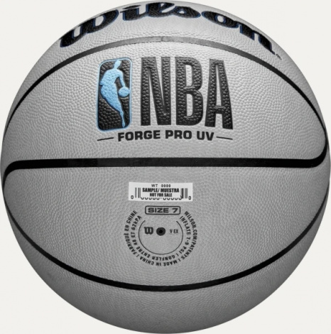 Баскетбольний м'яч Wilson NBA FORGE PRO UV сіро-синій