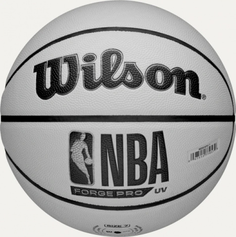 Баскетбольный мяч Wilson NBA FORGE PRO UV серо-светло-зеленый