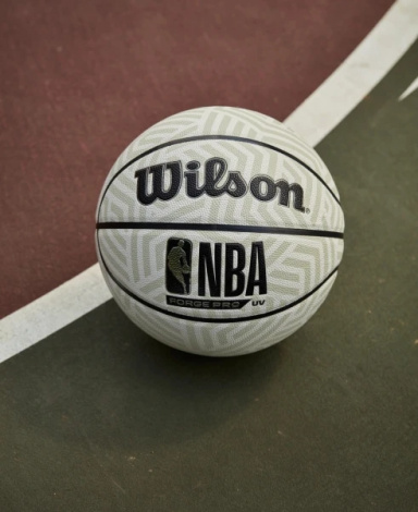 Баскетбольный мяч Wilson NBA FORGE PRO UV серо-светло-зеленый