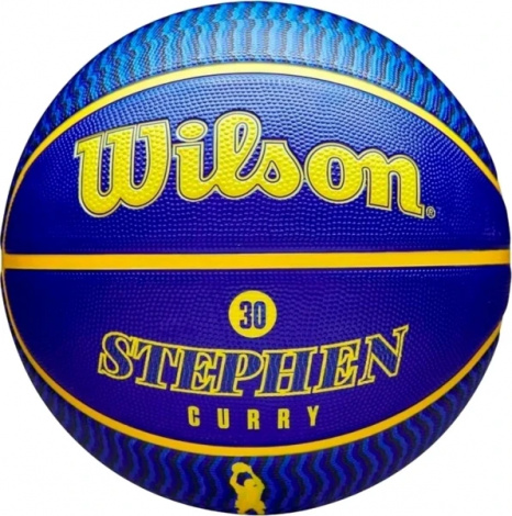 Баскетбольний м'яч Wilson NBA PLAYER ICON OUTDOOR STEPHEN CURRY синьо-жовтий