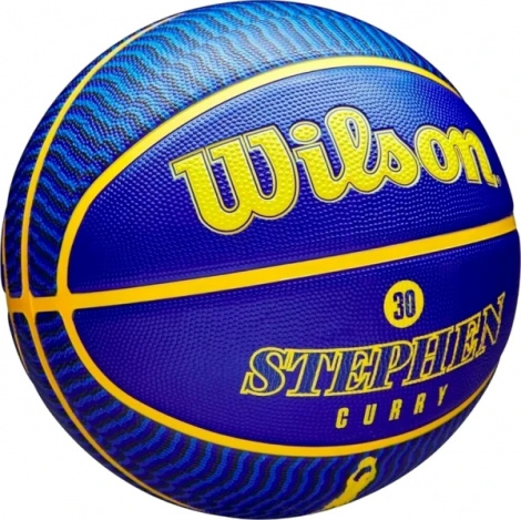 Баскетбольний м'яч Wilson NBA PLAYER ICON OUTDOOR STEPHEN CURRY синьо-жовтий