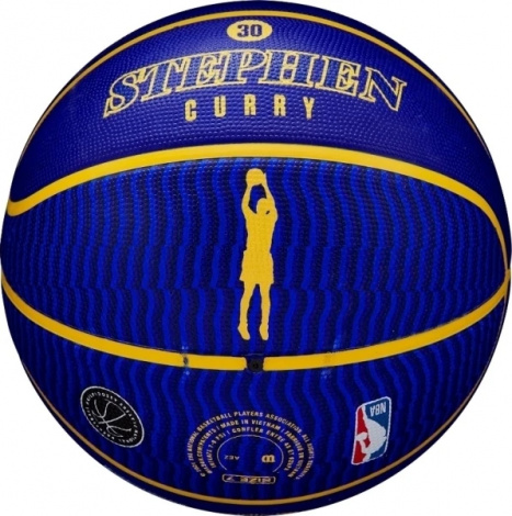 Баскетбольний м'яч Wilson NBA PLAYER ICON OUTDOOR STEPHEN CURRY синьо-жовтий