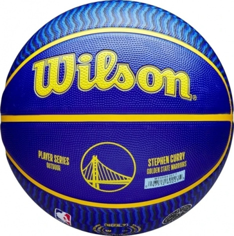 Баскетбольний м'яч Wilson NBA PLAYER ICON OUTDOOR STEPHEN CURRY синьо-жовтий