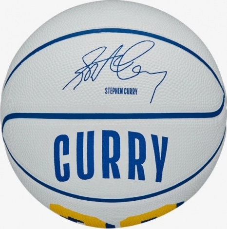 Баскетбольний м'яч Wilson NBA PLAYER ICON MINI STEPHEN CURRY біло-синій