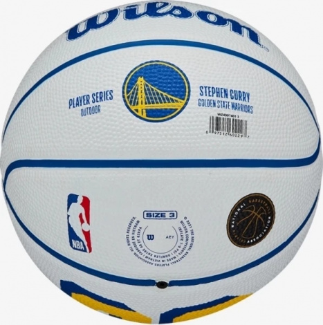 Баскетбольний м'яч Wilson NBA PLAYER ICON MINI STEPHEN CURRY біло-синій