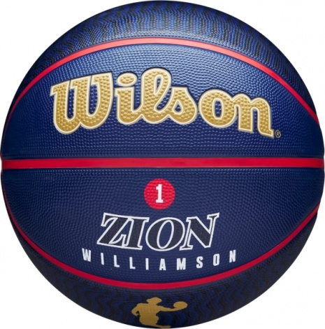 Баскетбольний м'яч Wilson NBA PLAYER ICON OUTDOOR ZION WILLIAMSON темно-синьо-червоний