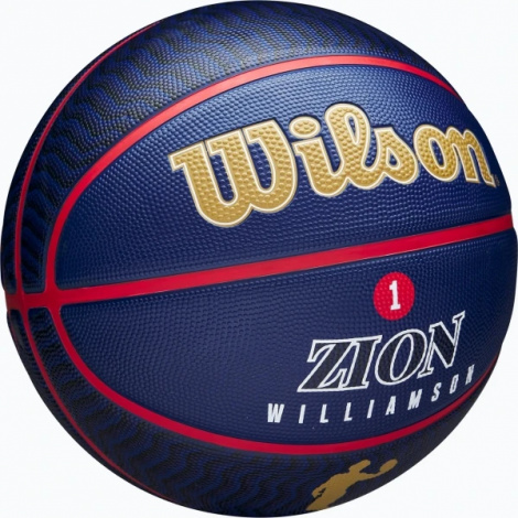 Баскетбольний м'яч Wilson NBA PLAYER ICON OUTDOOR ZION WILLIAMSON темно-синьо-червоний