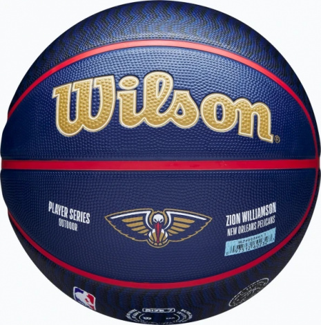Баскетбольний м'яч Wilson NBA PLAYER ICON OUTDOOR ZION WILLIAMSON темно-синьо-червоний