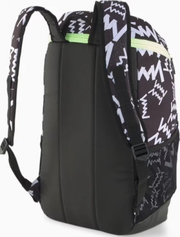 Рюкзак Puma BASKETBALL BACKPACK 27L чорно-біло-салатовий 079205-01