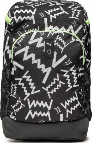Рюкзак Puma BASKETBALL BACKPACK 27L чорно-біло-салатовий 079205-01