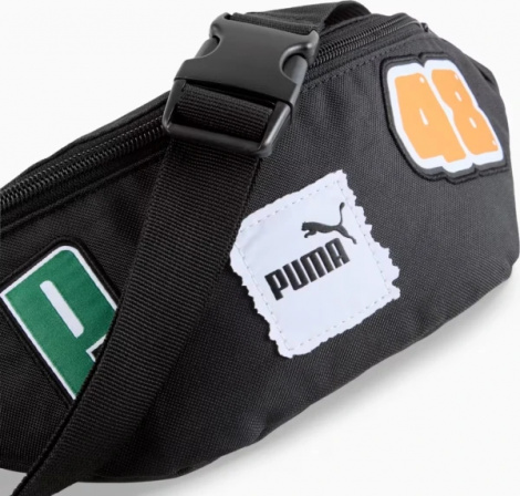 Сумка на пояс Puma PHASE PATCH WAIST BAG 2,2L чорна 091162-01