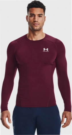 Лонгслів компресійний Under Armour HEATGEAR LONG SLEEVE бордовий 1361524-609