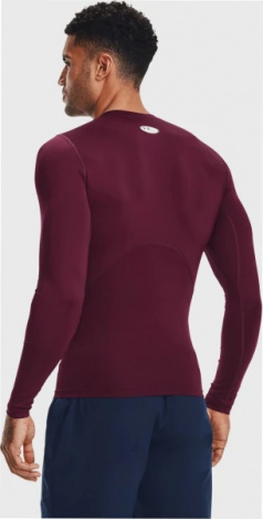 Лонгслів компресійний Under Armour HEATGEAR LONG SLEEVE бордовий 1361524-609