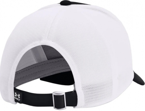 Кепка женская Under Armour ISO-CHILL DRIVER MESH ADJ черно-белая 1369802-001
