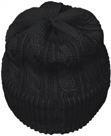 Шапка женская Under Armour HALFTIME CABLE KNIT BEANIE черная 1379995-001