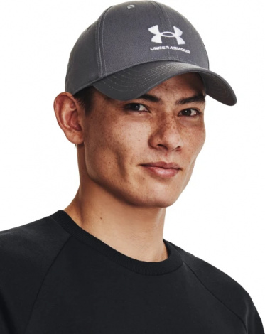 Кепка Under Armour MEN'S SPORTSTYLE LOCKUP BRANDED ADJUSTABLE CAP серая 1381645-012