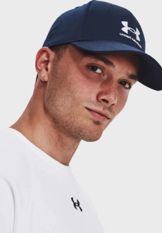 Кепка Under Armour MENS SPORTSTYLE LOCKUP ADJ темно-синяя 1381645-410