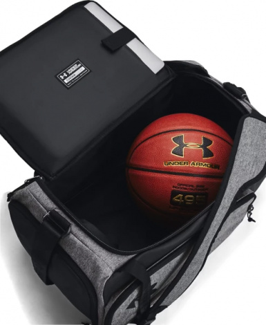 Сумка-рюкзак Under Armour CONTAIN DUO SMALL BACKPACK DUFFLE сіро-чорна 1381920-025
