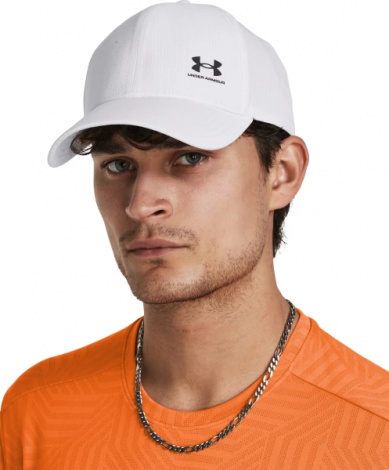 Кепка Under Armour MEN'S ISO-CHILL ARMOURVENT ADJUSTABLE CAP белая 1383440-100