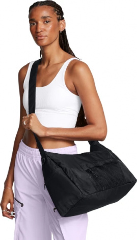 Сумка спортивна жіноча Under Armour STUDIO SLOUCHY DUFFLE 20L чорна 1384461-001