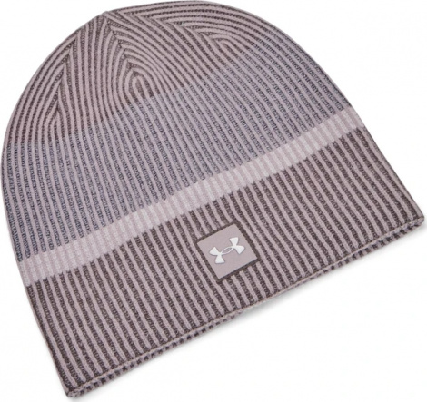 Шапка Under Armour LAUNCH REFLECTIVE BEANIE коричнево-бежева 1386648-015