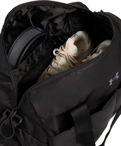 Сумка спортивна жіноча Under Armour STUDIO LITE DUFFLE 26L чорна 1388915-001