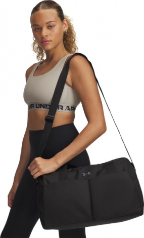 Сумка спортивна жіноча Under Armour STUDIO LITE DUFFLE 26L чорна 1388915-001