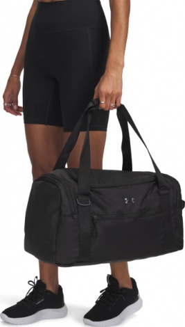 Сумка спортивная женская Under Armour STUDIO DUFFLE BP 33L черная 1388929-001