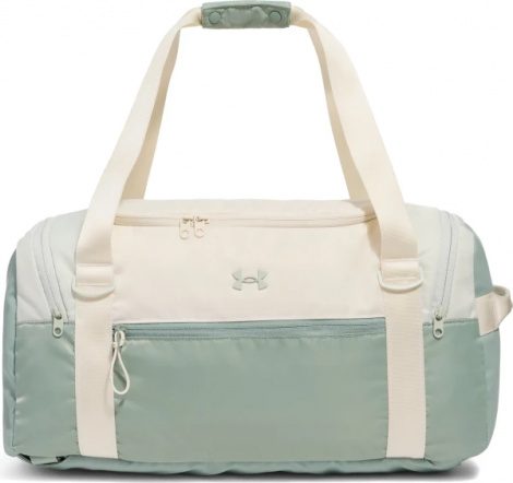 Сумка спортивна жіноча Under Armour STUDIO DUFFLE BP 33L зелено-бежева 1388929-348