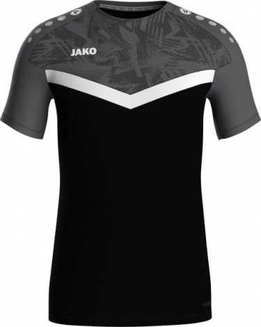 Футболка дитяча Jako ICONIC чорно-біло-сіра 6124-801