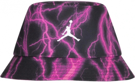 Панама підліткова Nike ICONS BUCKET HAT чорно-фіолетова 9A0882-K09