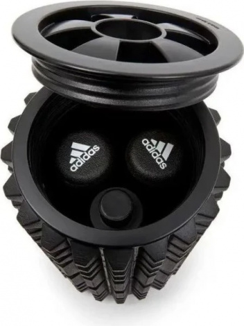 Ролик для фітнесу Adidas FOAM AB ROLLER 44 x 12,8 x 12,8 см чорний ADAC-11405