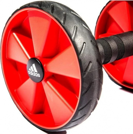Ролики для преса Adidas CORE ROLLERS чорно-червоні ADAC-11604