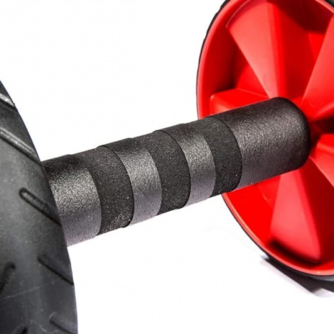 Ролики для преса Adidas CORE ROLLERS чорно-червоні ADAC-11604