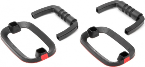 Упори для віджимань Adidas PERFORMANCE PUSH UP BARS чорно-червоні ADAC-12232